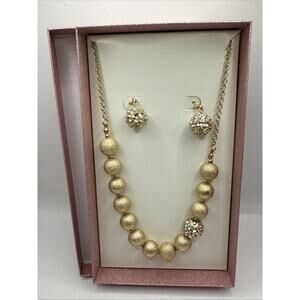 Hypo Allergenic Gifting Gold Made In China Set With Box Great Gift New